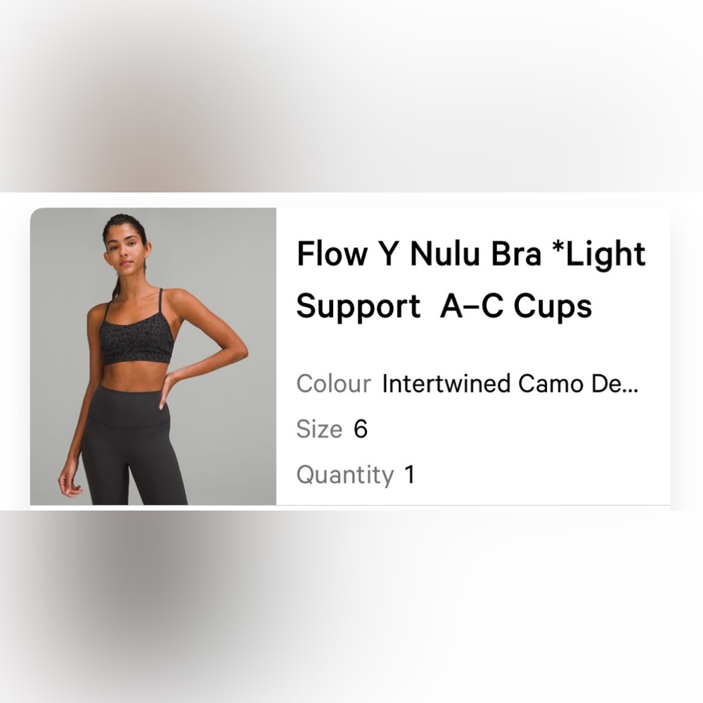 Lululemon Flow Y Bra